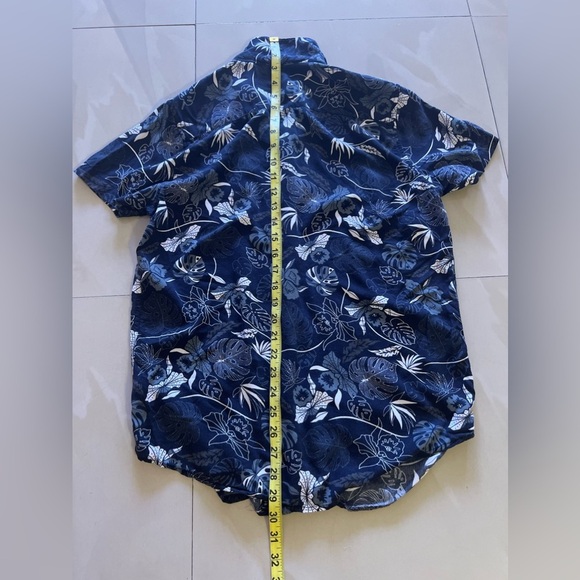 Womens Summer Tops - Blue Blouse / Shirt - Elastane - Floral - Casual Free Plane - Picture 11 of 16